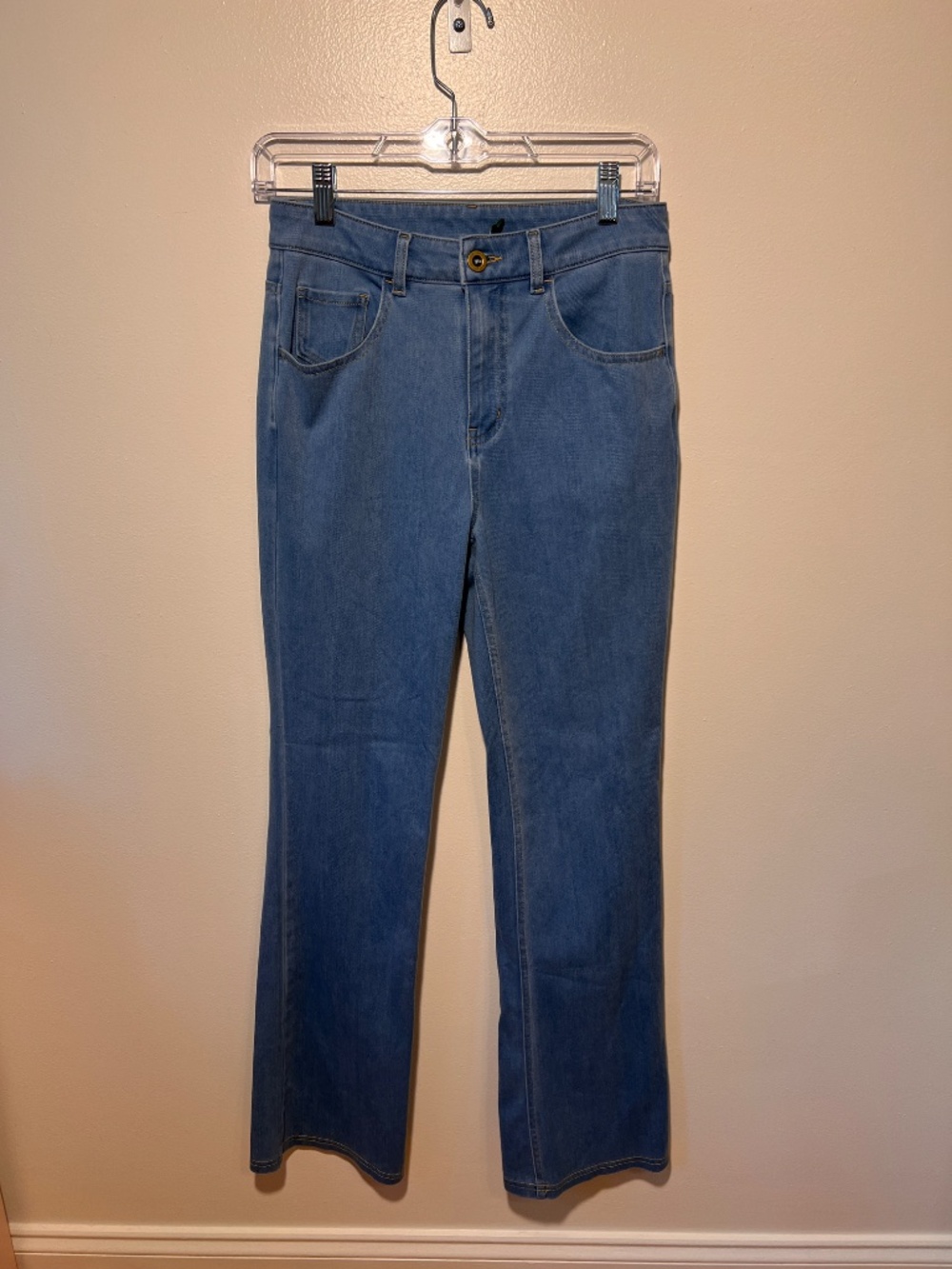 Halara Flex™ Mid Rise Casual Bootcut Jeans | Light Blue | Size S (4/6)